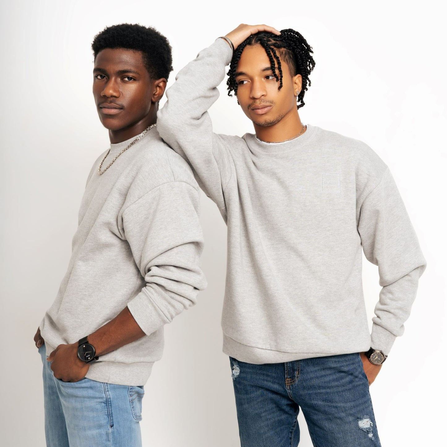 Re:Set Signature Crew - Lightweight - Stark Grey