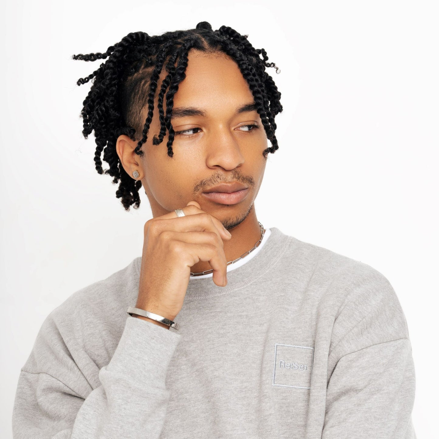 Re:Set Signature Crew - Lightweight - Stark Grey