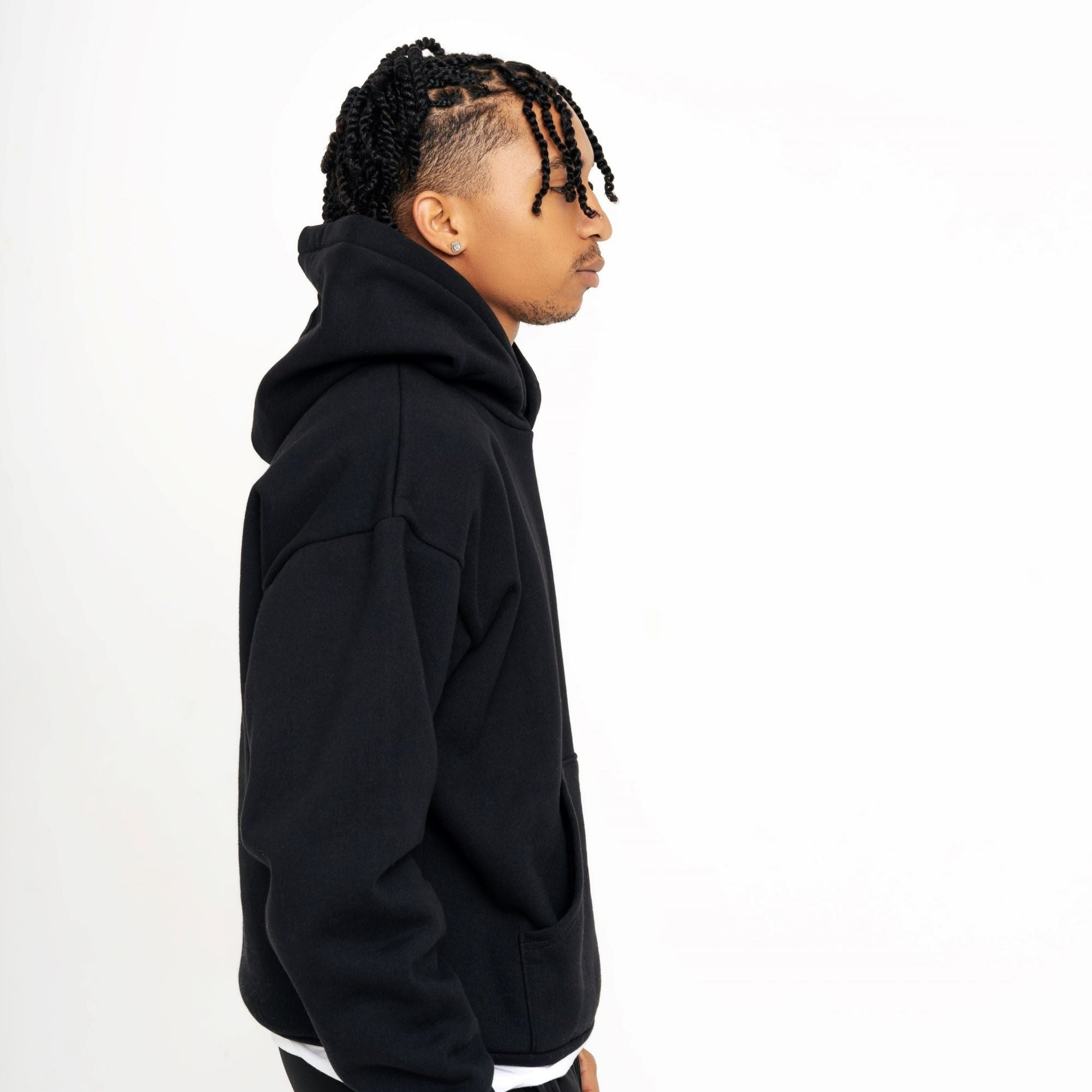 Re:Set Signature Hoodie - Lightweight - Gridiron Black