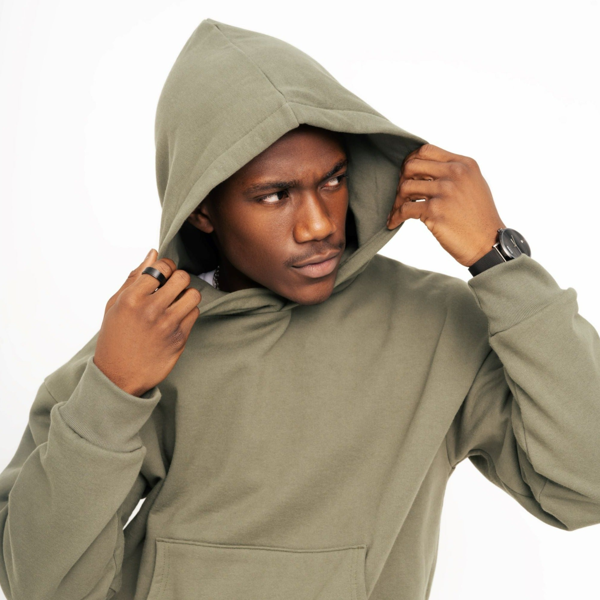 Re:Set Essential Hoodie - Heavyweight - Oliva